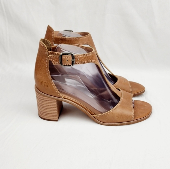 Lucky Brand Sabeni Leather Tan Sandals - Picture 5 of 15
